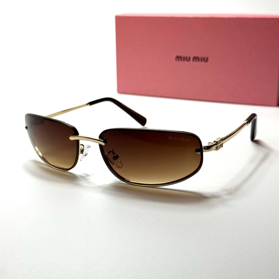 Miu Miu SMU73Z – Gold Brown Gradient