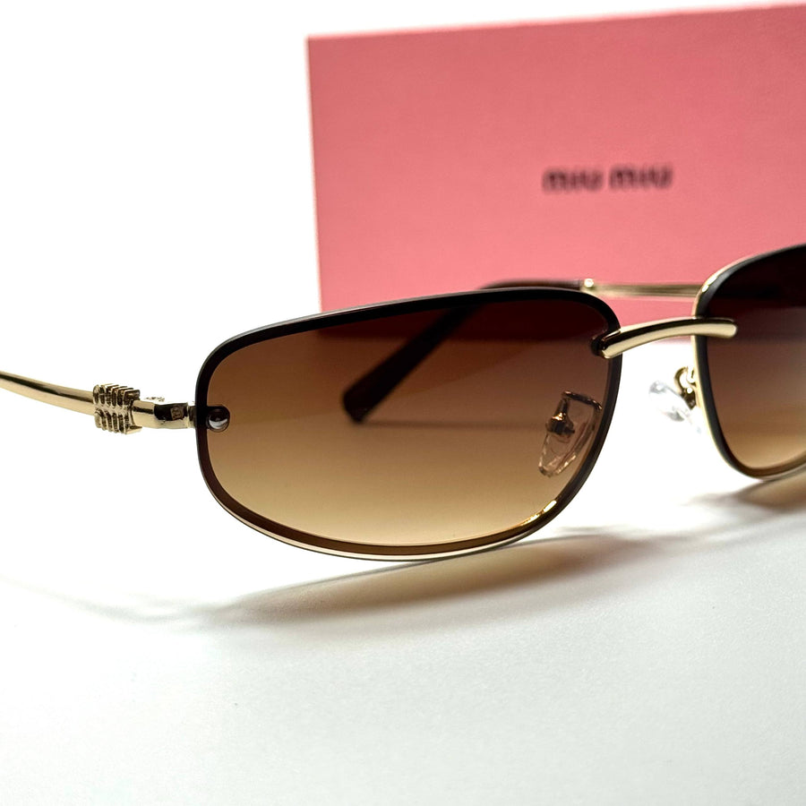 Miu Miu SMU73Z – Gold Brown Gradient
