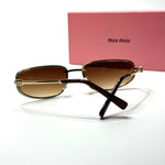Miu Miu SMU73Z – Gold Brown Gradient