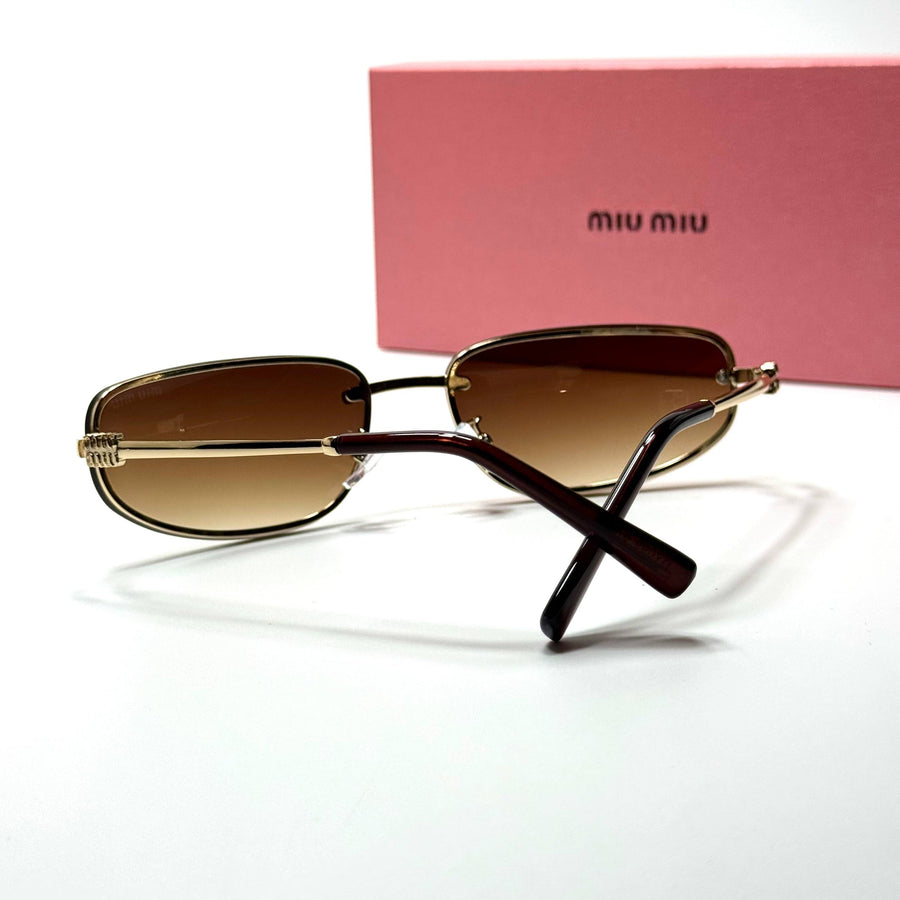 Miu Miu SMU73Z – Gold Brown Gradient