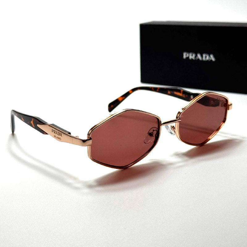 Prada Geometric PR4186 – Rose Gold Pink