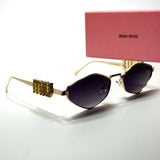 Miu Miu Geometric SMU66Z – Gold Purple Gradient