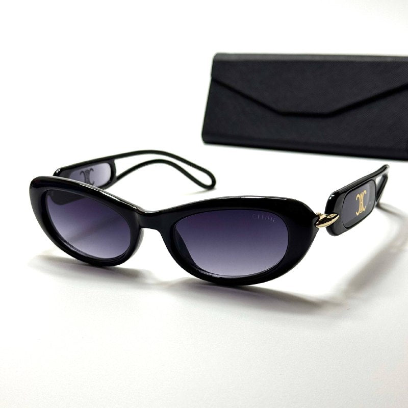 Celine Oval CL4195 – Black Purple Gradient