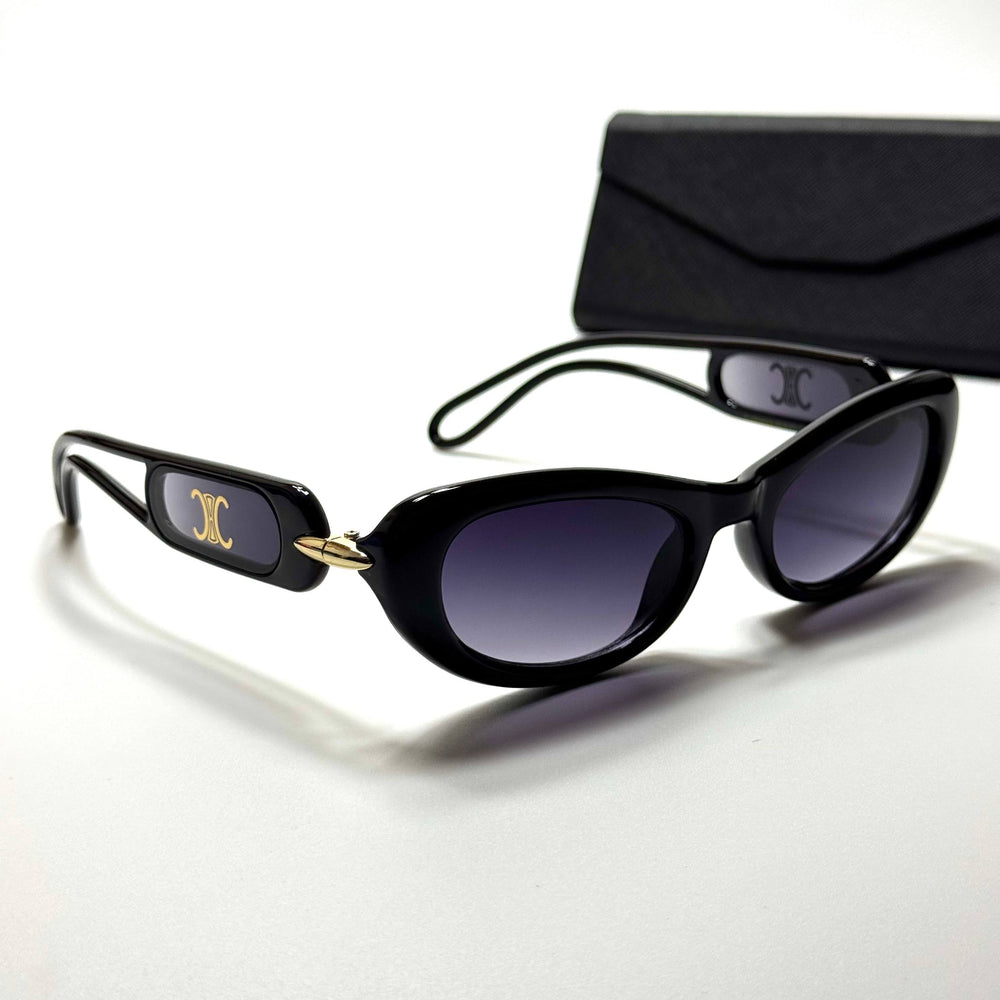 Celine Oval CL4195 – Black Purple Gradient