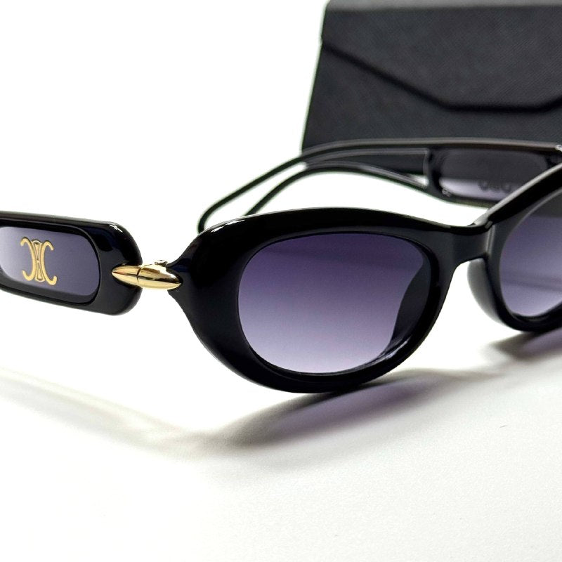 Celine Oval CL4195 – Black Purple Gradient