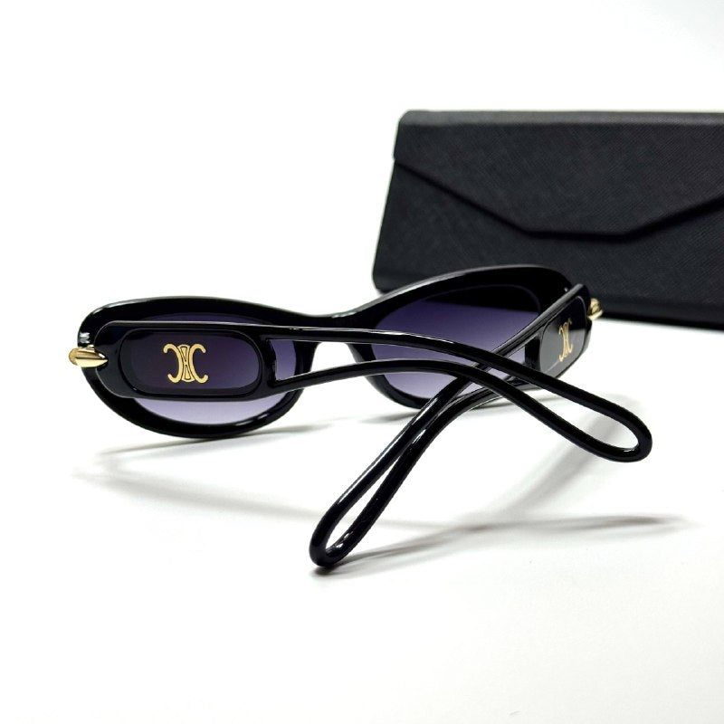 Celine Oval CL4195 – Black Purple Gradient