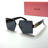 Miu Miu Square SMU67Z – Gold Black