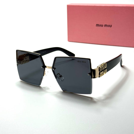 Miu Miu Square SMU67Z – Gold Black