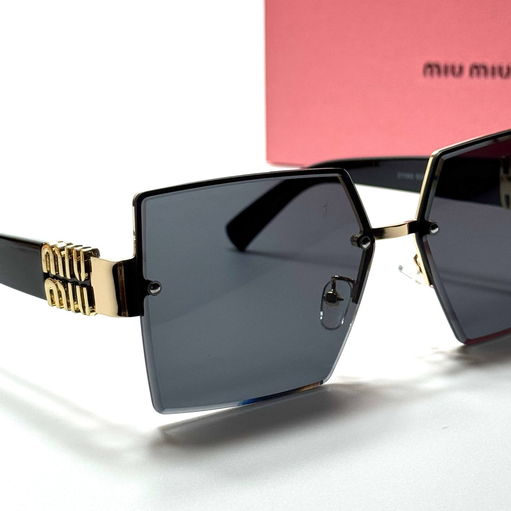 Miu Miu Square SMU67Z – Gold Black