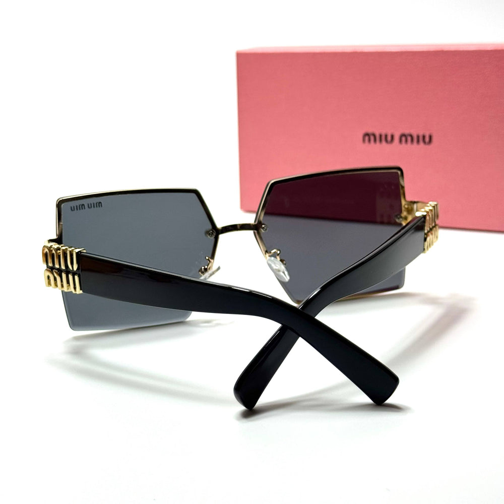 Miu Miu Square SMU67Z – Gold Black