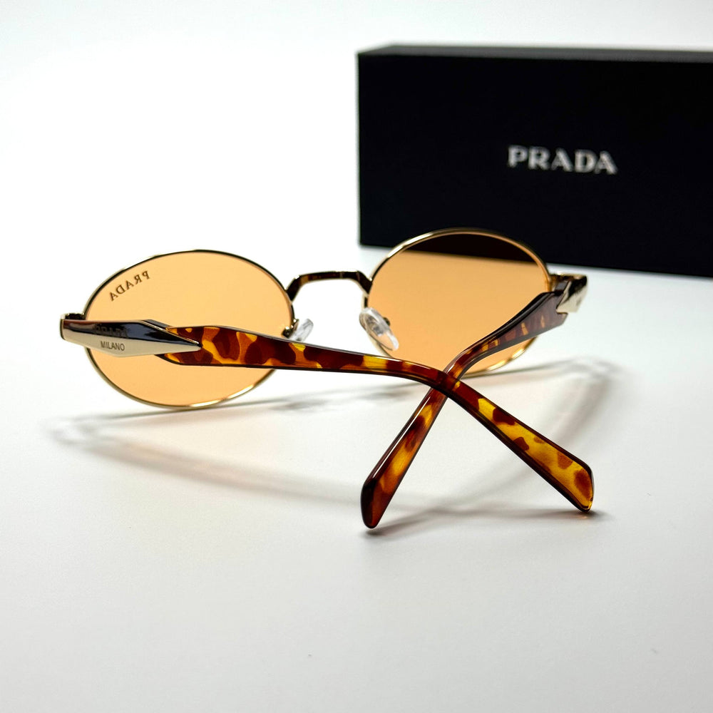 Prada Oval PR4193 – Gold Orange
