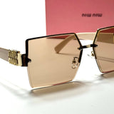 Miu Miu Square SMU67Z – Gold Champagne