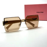Miu Miu Square SMU67Z – Gold Champagne