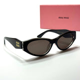 Miu Miu Oval SMU73Z – Black Brown