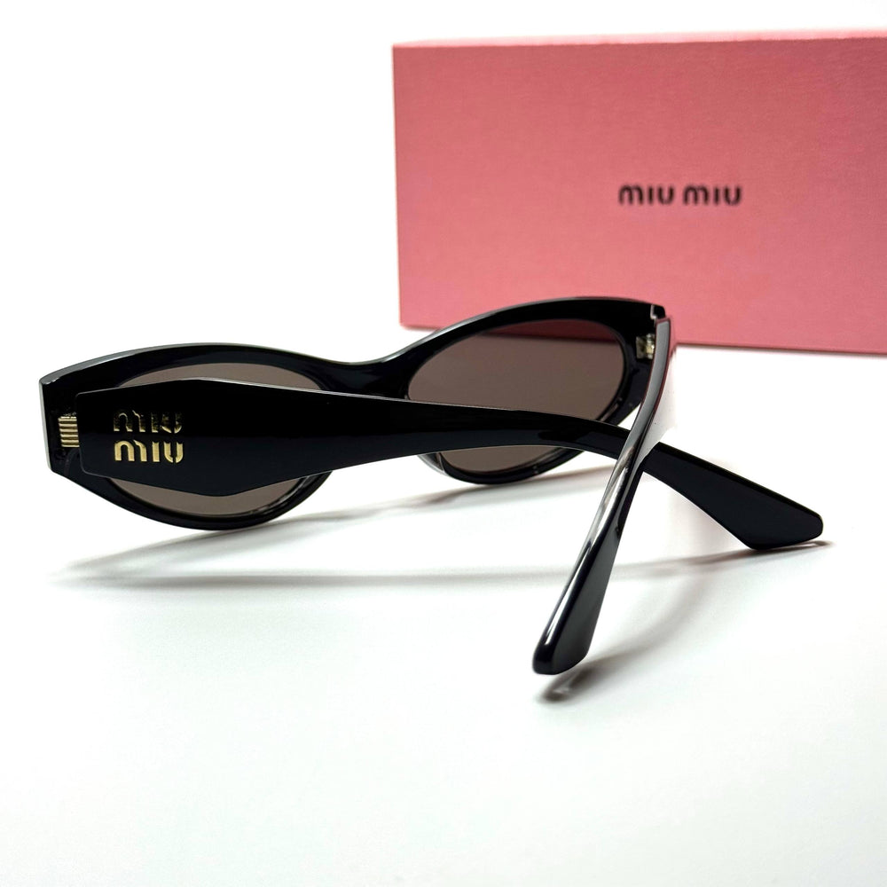 Miu Miu Oval SMU73Z – Black Brown