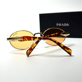 Prada Oval PR52 – Gold Orange