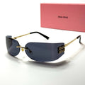 Miu Miu Shield SMU69Z – Gold Black