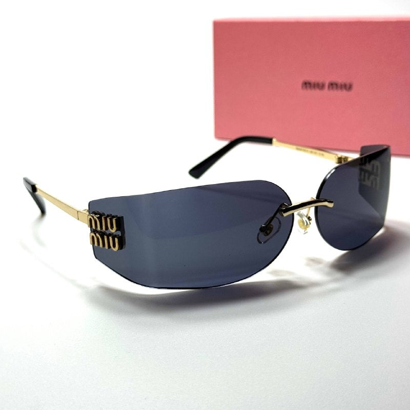 Miu Miu Shield SMU69Z – Gold Black