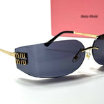 Miu Miu Shield SMU69Z – Gold Black