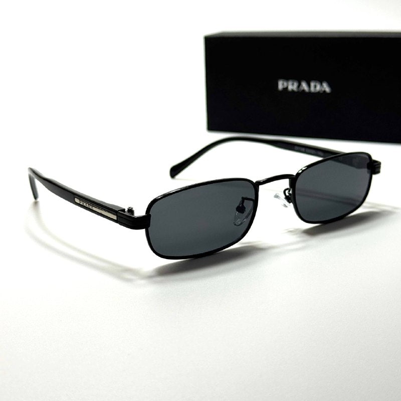 Prada Rectangle PRB718 – Black Grey