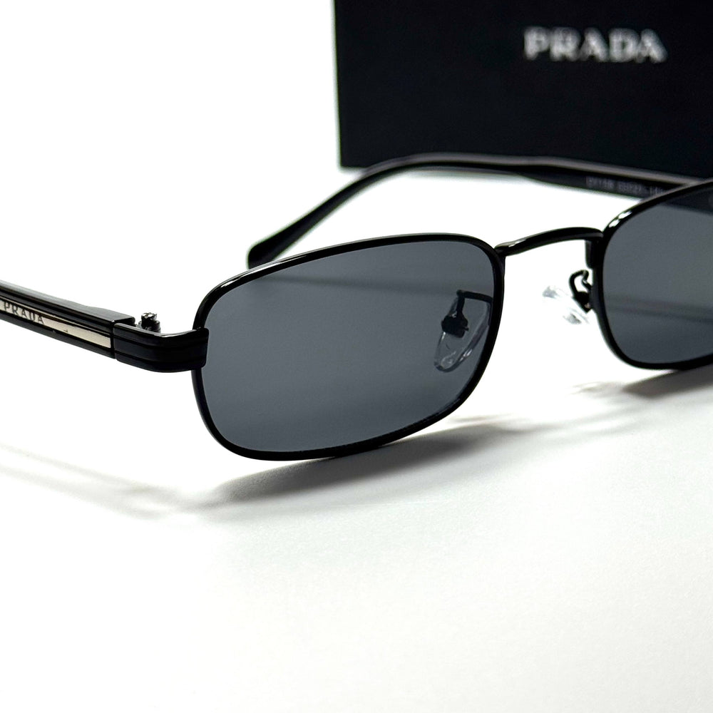 Prada Rectangle PRB718 – Black Grey
