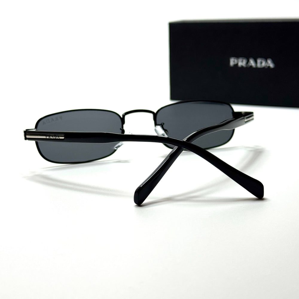 Prada Rectangle PRB718 – Black Grey