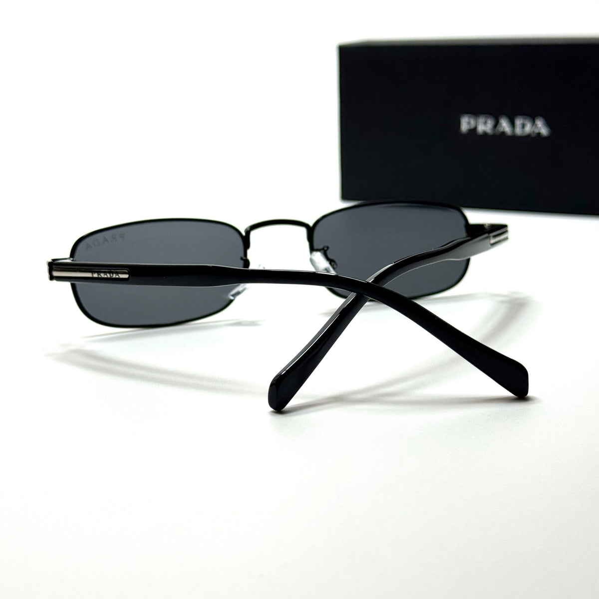 Prada Rectangle PRB718 – Black Grey