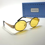 Gucci Oval GG7184 – Gold Yellow
