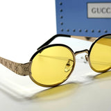 Gucci Oval GG7184 – Gold Yellow