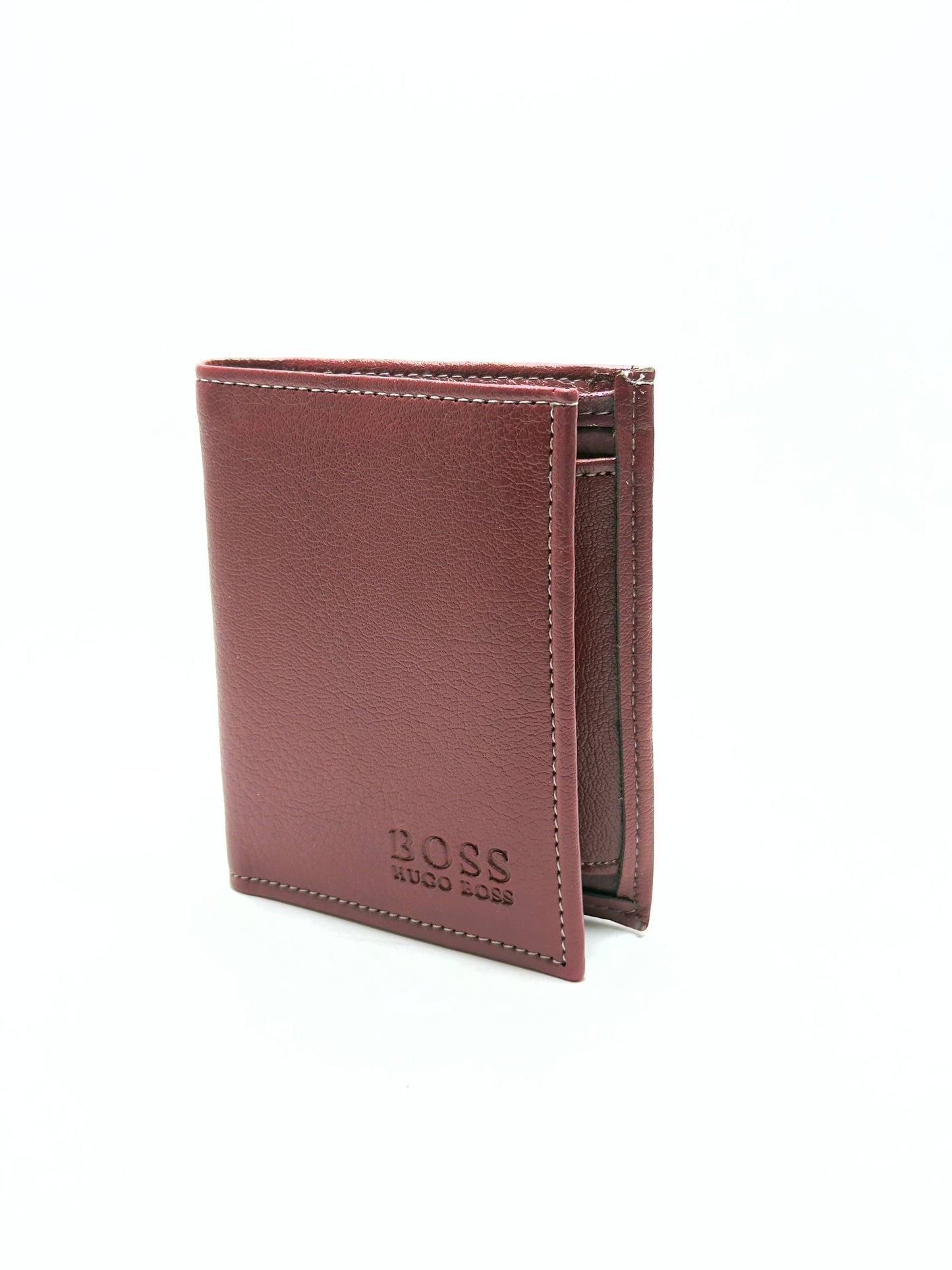 Hugo Boss Leather Wallet – Brown Red