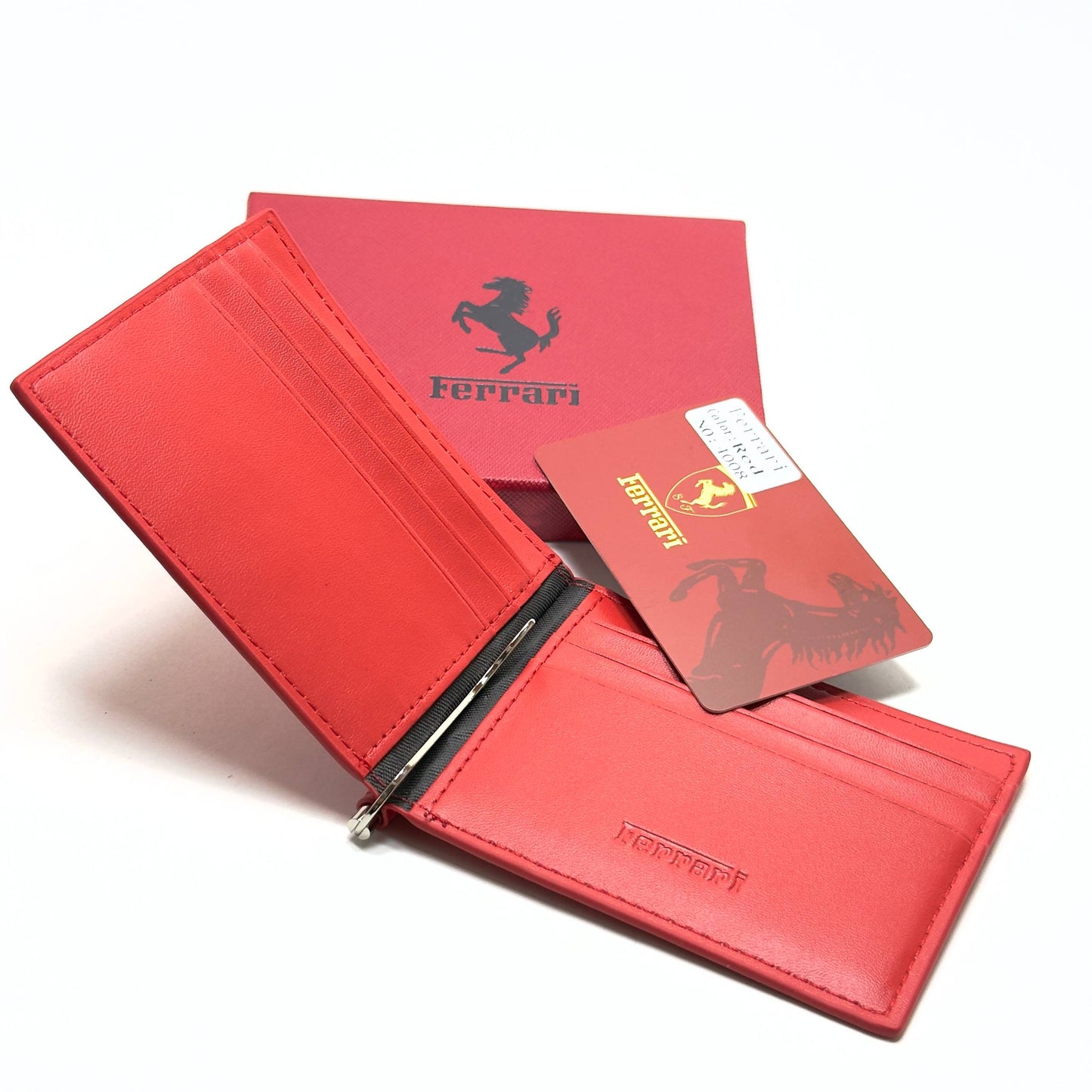 Ferrari Red Leather Wallet – Classic Edition