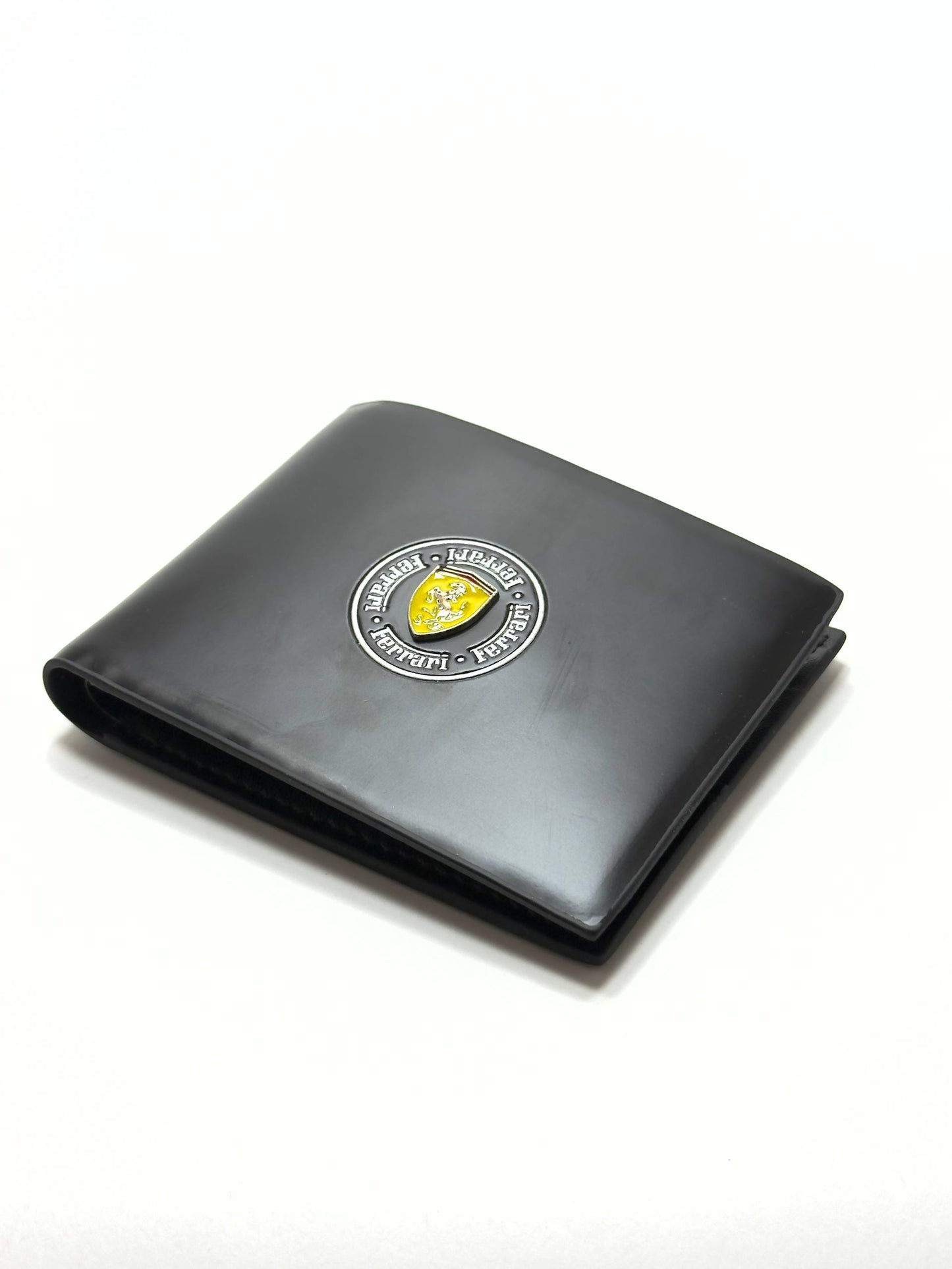 Ferrari Black Leather Wallet - Classic Edition
