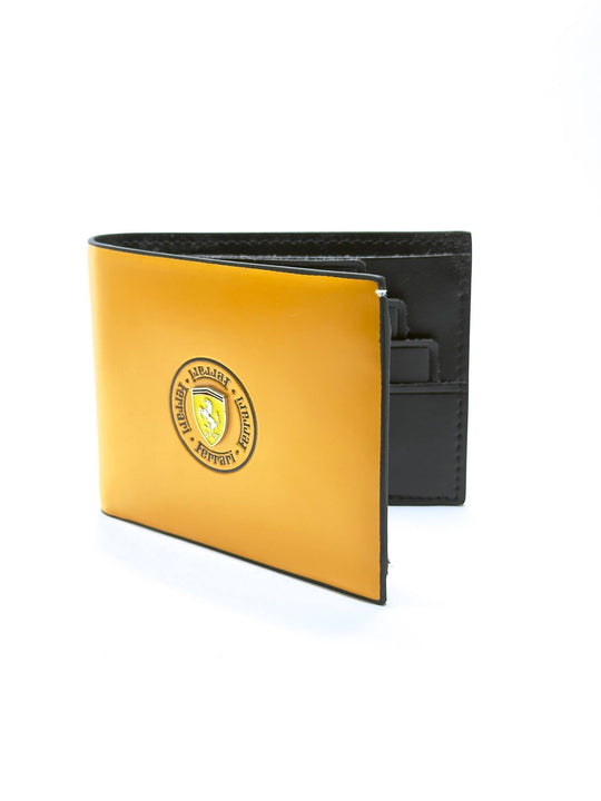 Ferrari Yellow Leather Wallet - Classic Edition