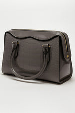 Glossy Mini Tote Bag – Grey