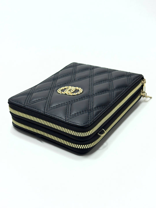 Monaco Quilted Wallet – Double Zip Edition