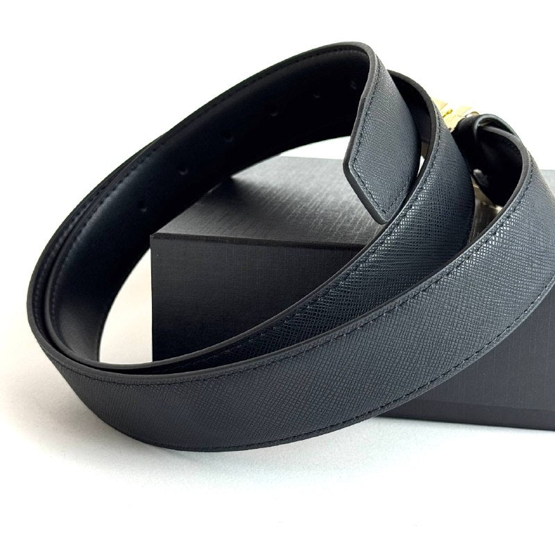 Montblanc Classic Belt – Gold Black