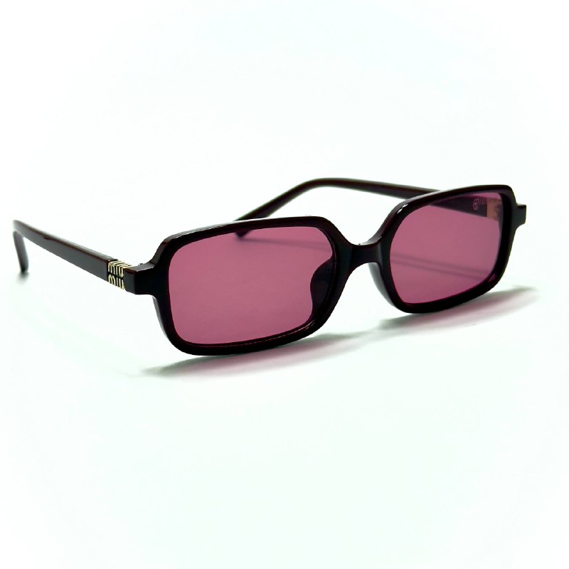 Miu Miu Rectangular Regard - Brown Pink