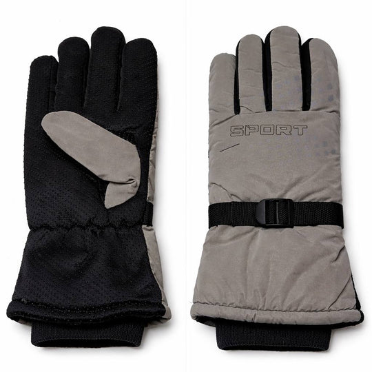 Sport Winter Gloves – Grey & Black (Unisex)