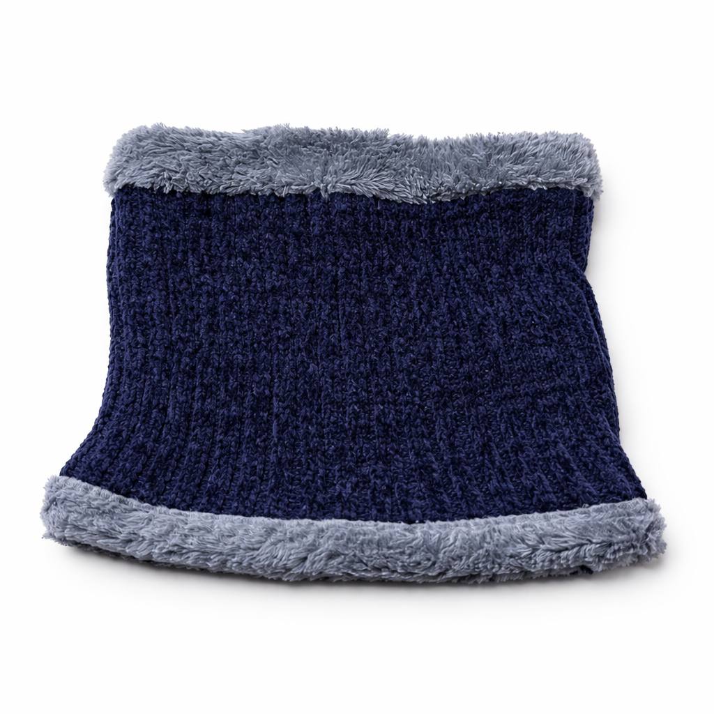 Winter Knit Neck Warmer – Navy