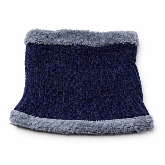 Winter Knit Neck Warmer – Navy