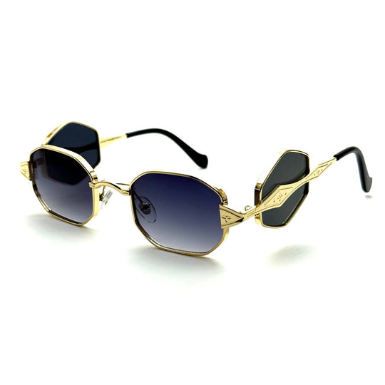 LV Royal Hex Luxe Shades - Dark Blue Gradient Lens