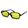 Miu Miu Rectangular Regard - Black Frame Yellow Lens