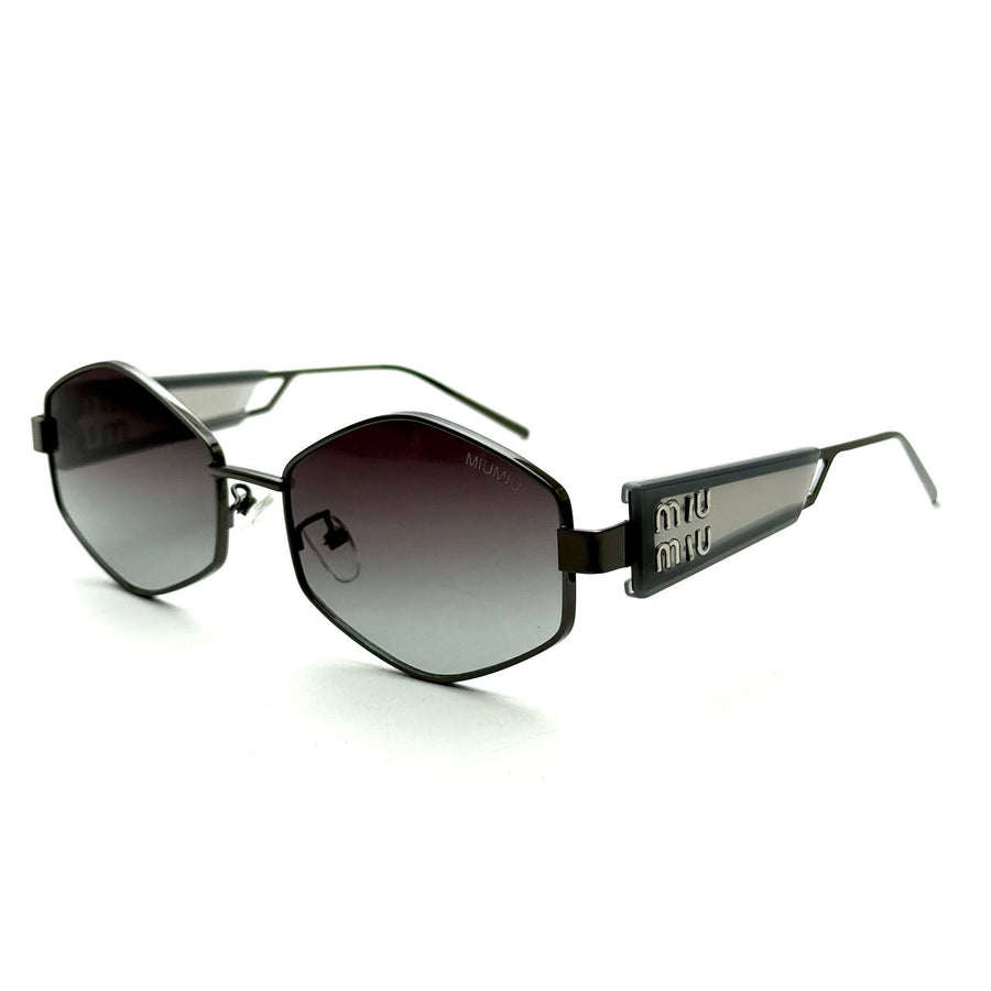 Miu Miu - Grey Gradient Hex Sunglasses