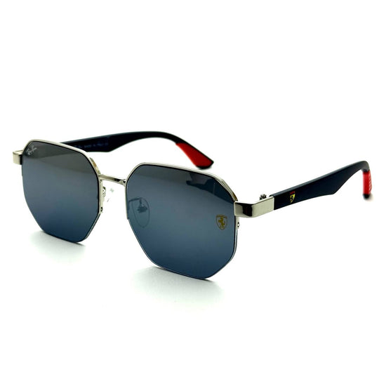 Ray-Ban Ferrari RB3675M – Silver Frame / Blue Gradient Lenses