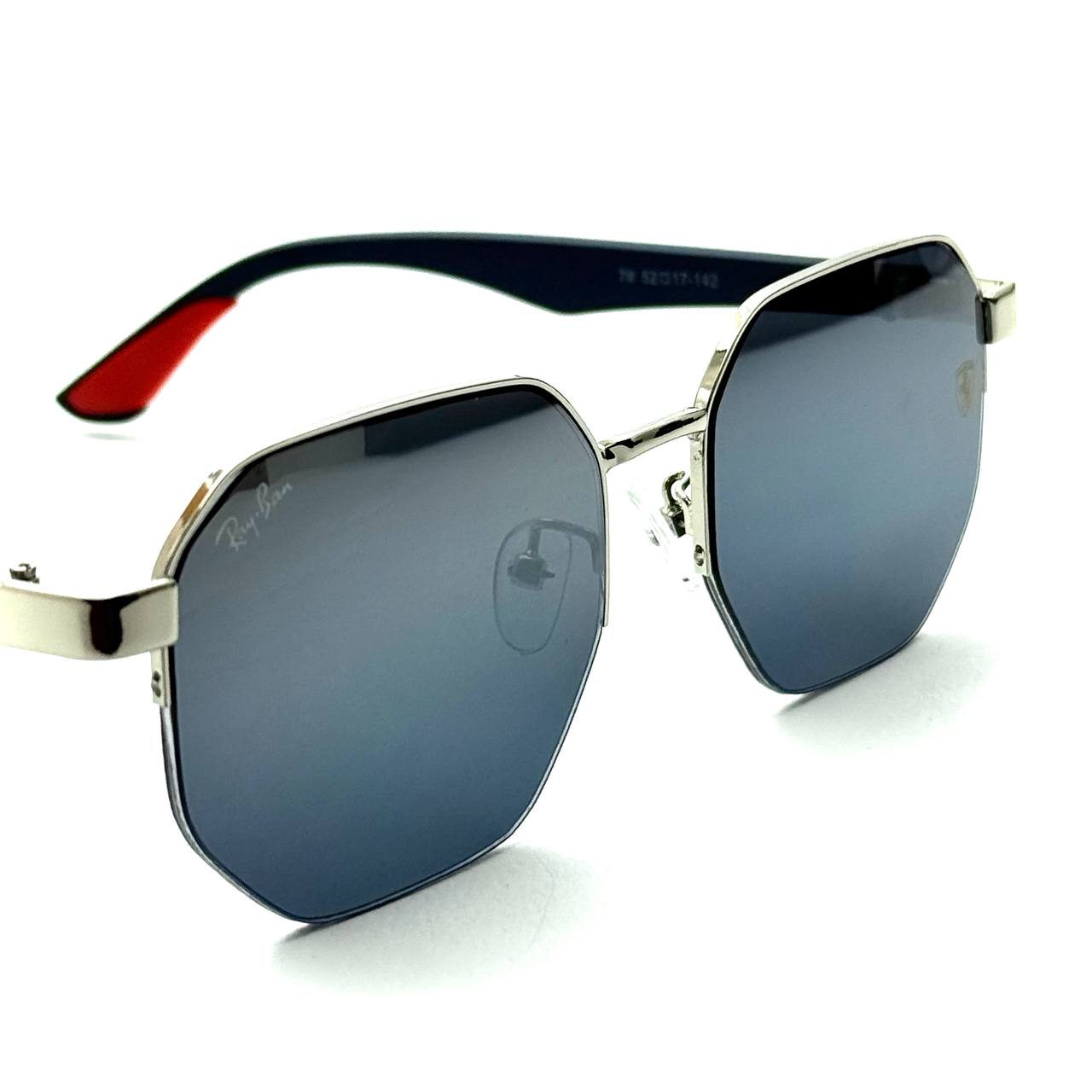 Ray-Ban Ferrari RB3675M – Silver Frame / Blue Gradient Lenses