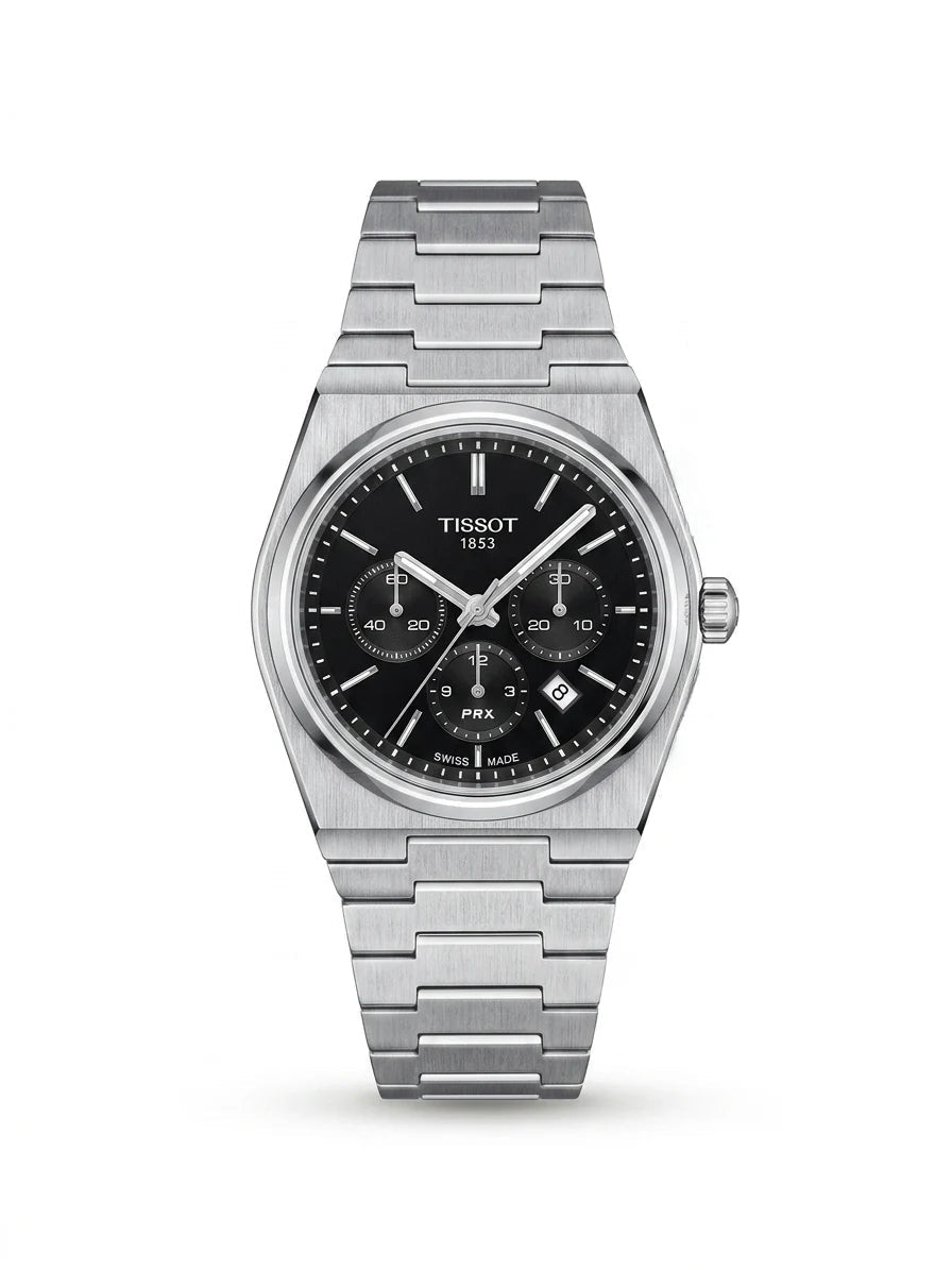 Tissot PRX Chronograph – Black Silver