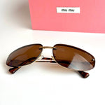 Miu Miu SMU73Z - Gold Brown