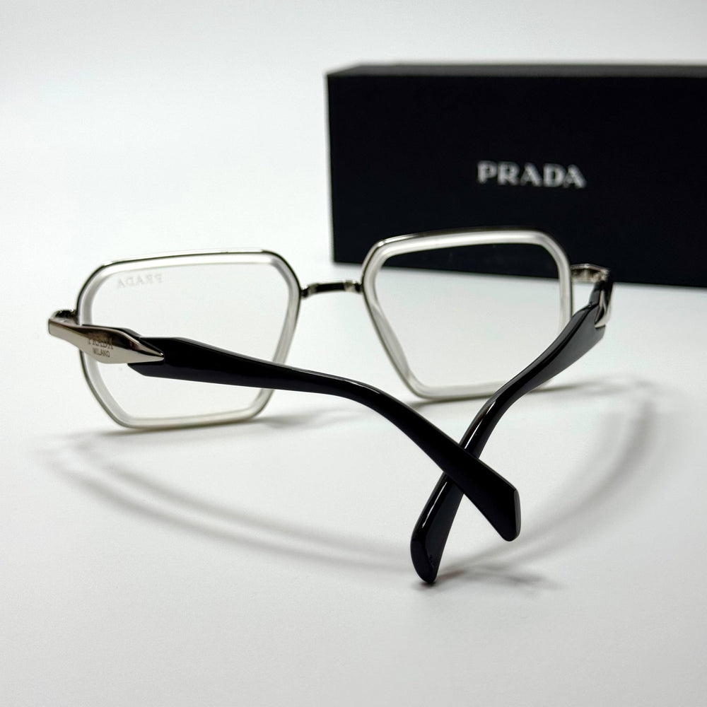 Prada PR48 – Silver Clear