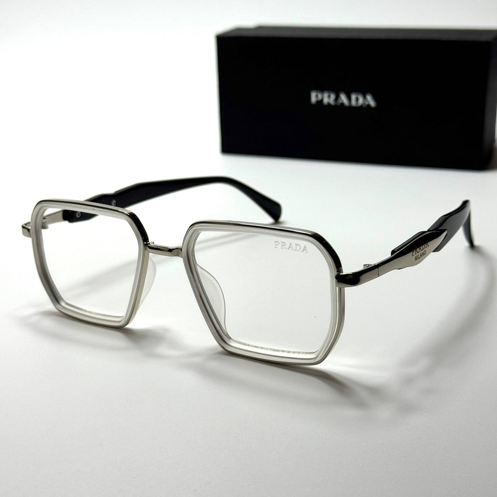Prada PR48 – Silver Clear