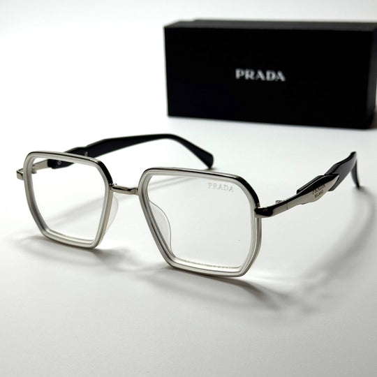 Prada PR48 – Silver Clear